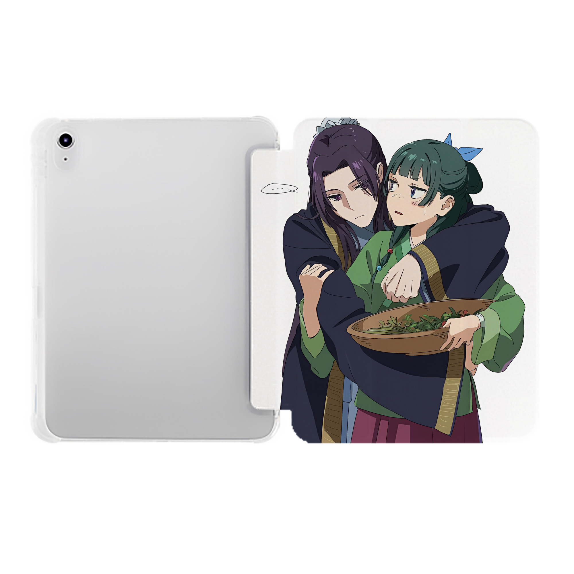 （画像用） 薬屋のひとりごと The Apothecary Diaries IPad ケース ペン収納付き 三つ折りスタンド PUレザー×シリコン 対応機種9.5/10.5/10.9インチ